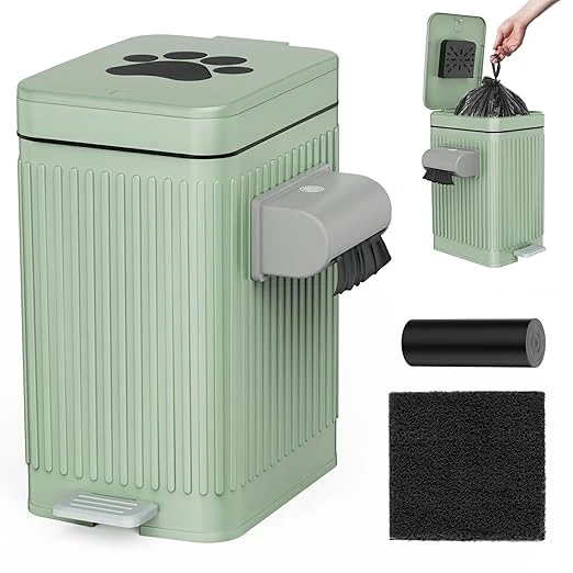 Optimized Dog Poop Trash Can for Outside Indoor 5L 1.3Gal Small Pet Waste Bin Exceptional