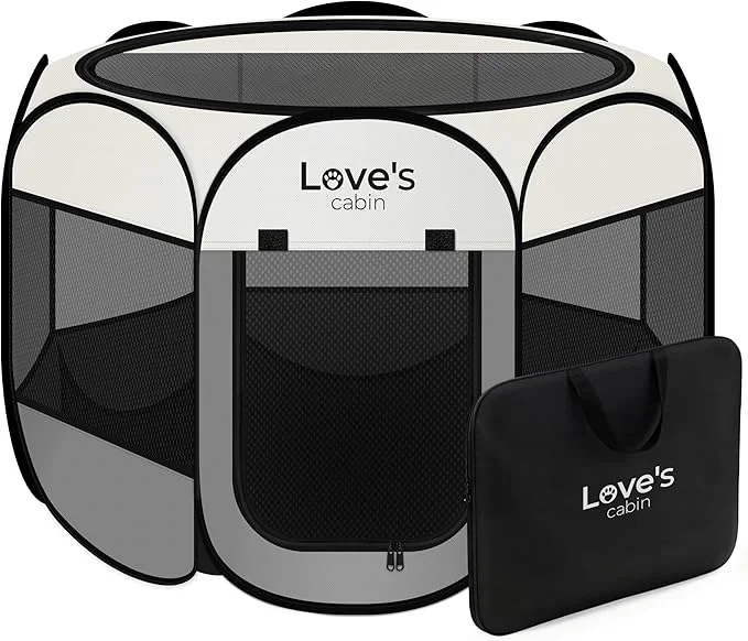 Prestigious Love’s cabin Pet Puppy Dog Playpen Medium Dog Tent Crates Cage Indoor Outdoor Official
