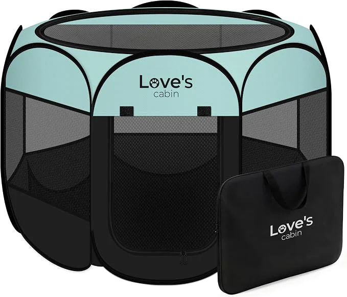 Versatile Love’s cabin Pet Puppy Dog Playpen Medium Dog Tent Crates Cage Indoor Outdoor Optimized