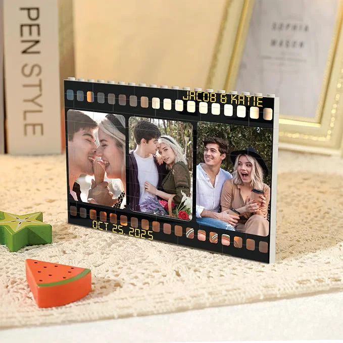 Premium Material NAZENTI Personalized Couple Photo Building Blocks Traditional