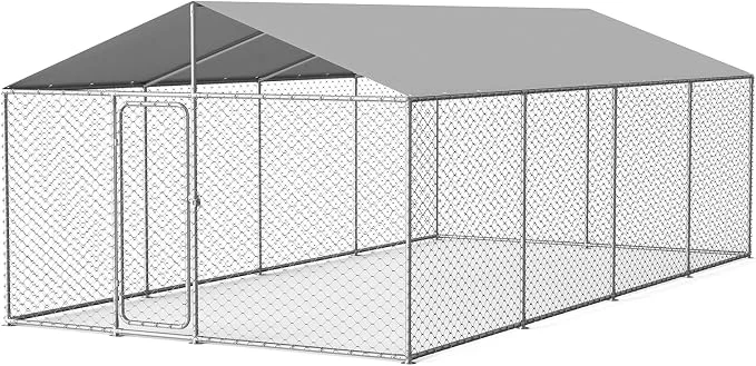 Specialty 20’x10′ Large Outdoor Dog Kennel Heavy Duty Dog Enclosure Smart