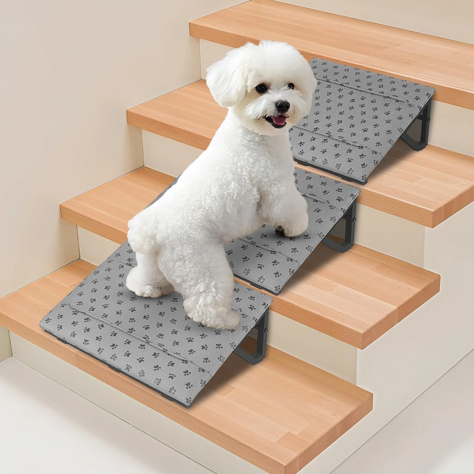 Efficient WPVPaw Dog Ramp with Anti-Slip Bump — 3 Pack for Small to Medium Dogs Cats Stylish
