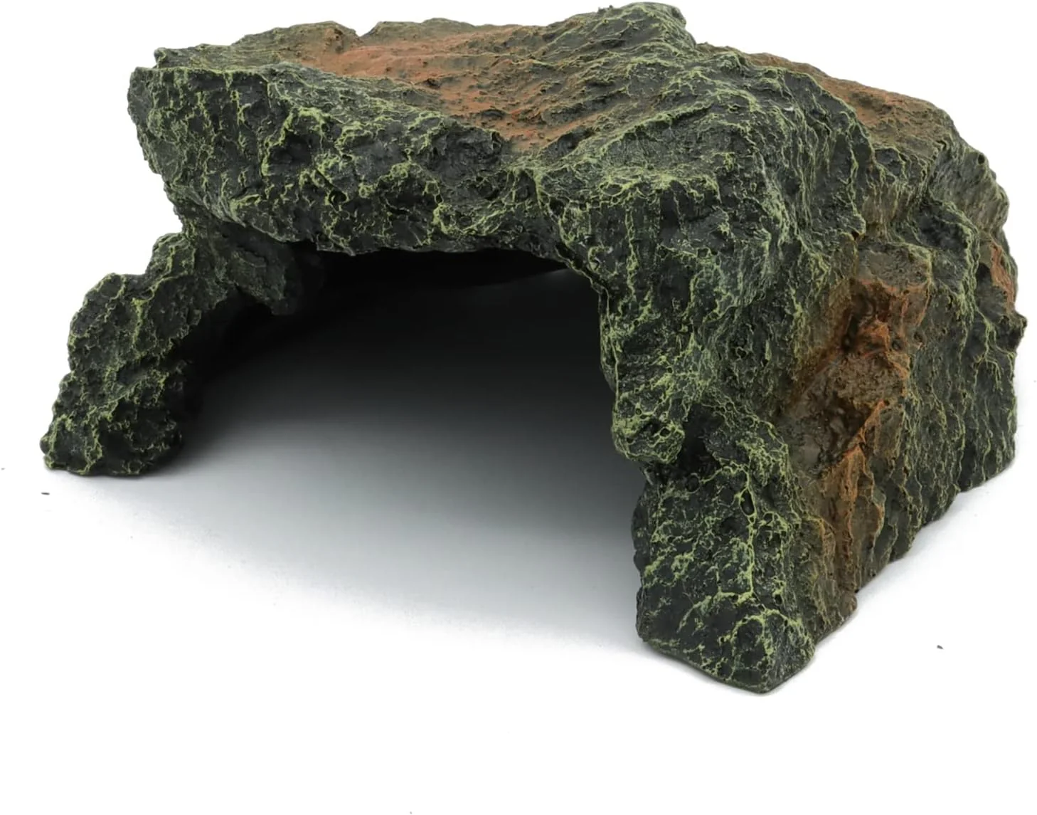Detailed JIHAQUA Reptile Rock Hide Cave Aquarium Habitat Decor Rock Tortoise Hideout for Lizards Turtles Reptiles Amphibians Fish Responsible
