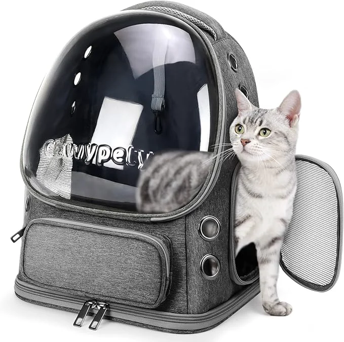 Original Design Cat Backpack Carrier Breathable Cat Carrier Large Space Bubble Pet Backpack Fine
