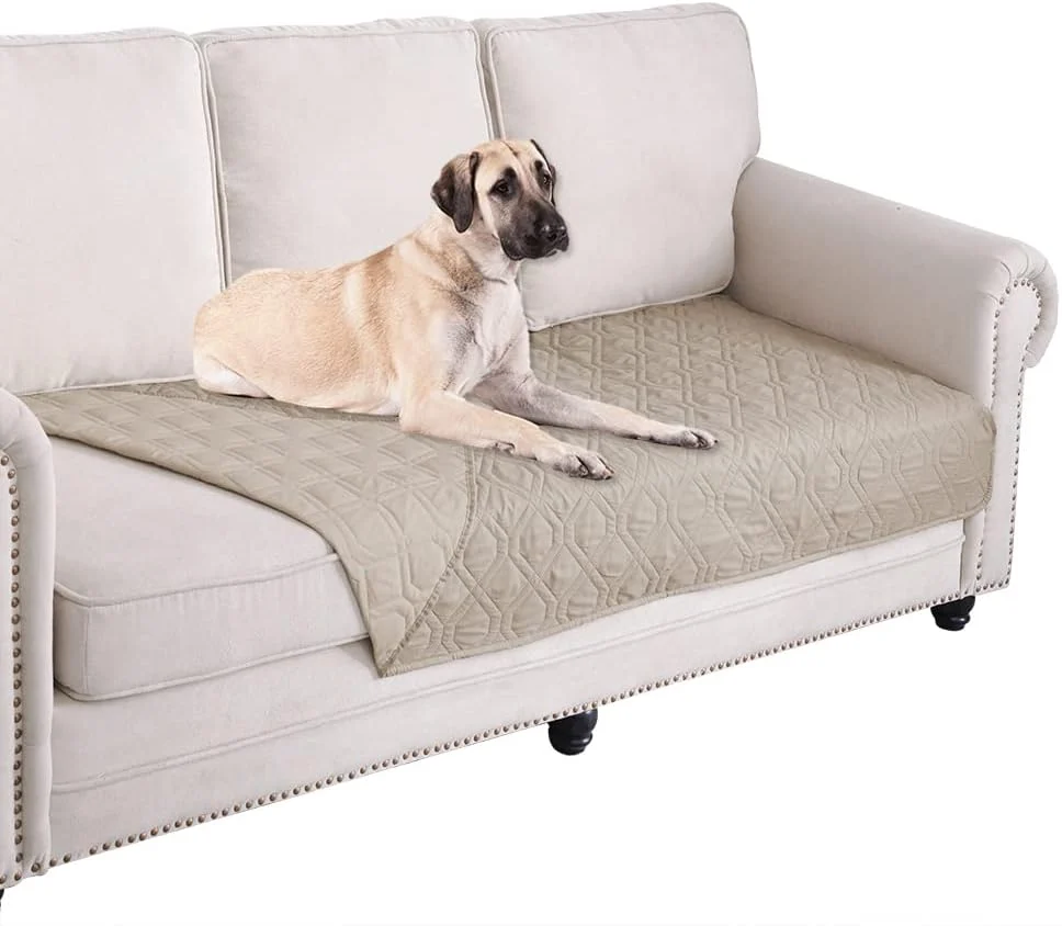 Breathable Ameritex Waterproof Blanket Reversible Dog Bed Cover Pet Blanket for Furniture Bed Couch Sofa Contemporary