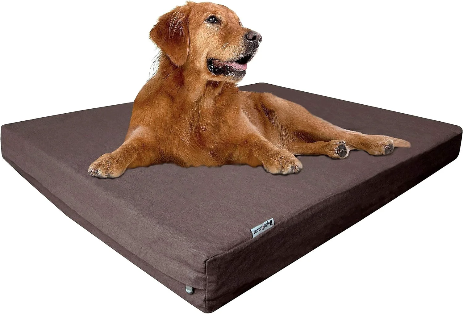 Responsible Dogbed4less Extra Large Orthopedic Memory Foam Dog Bed for Large Dogs with Durable Waterproof Internal Case Removable Washable Denim Cover and Bonus Pet Bed Cover 47X29X4 Fits 48X30 Dog Crate Brown Environmentally Friendly
