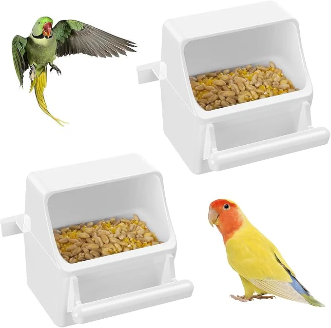 Traditional Pawfly 2 Pcs Bird Feeder Hanging Plastic Water Dispenser Advanced