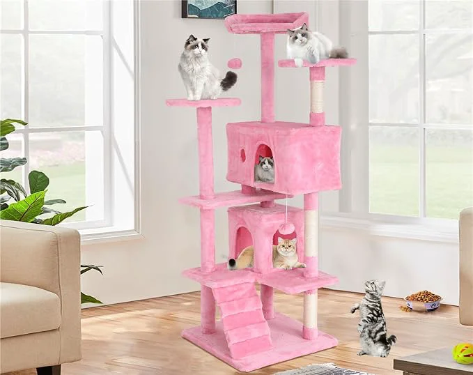 User-Friendly Heavy Duty Cat Tree Tower Cat Condo Hanging Ball Proven