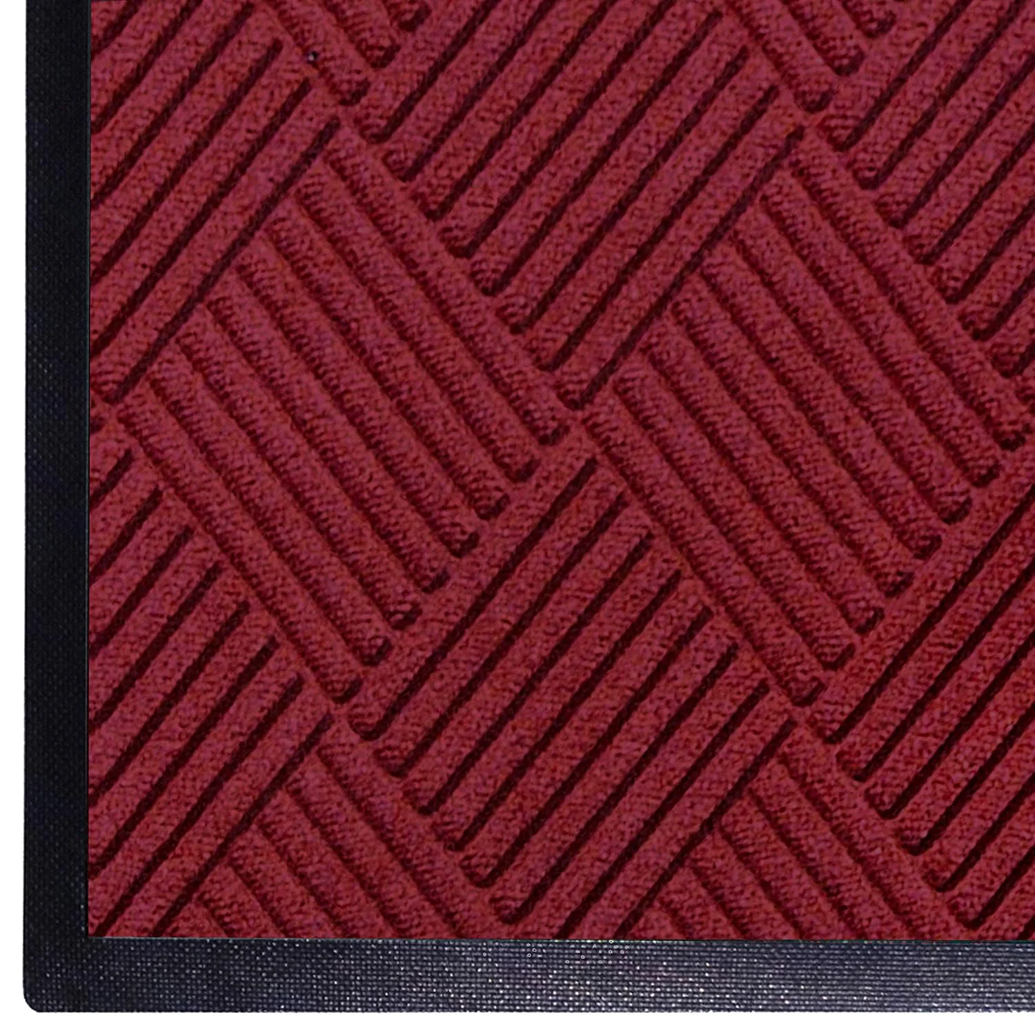 Green WaterHog Diamond Commercial-Grade Entrance Mat with Rubber Border – Indoor Outdoor Quick Drying Stain Resistant Door Mat Red Black 6′ x 8′ Contemporary