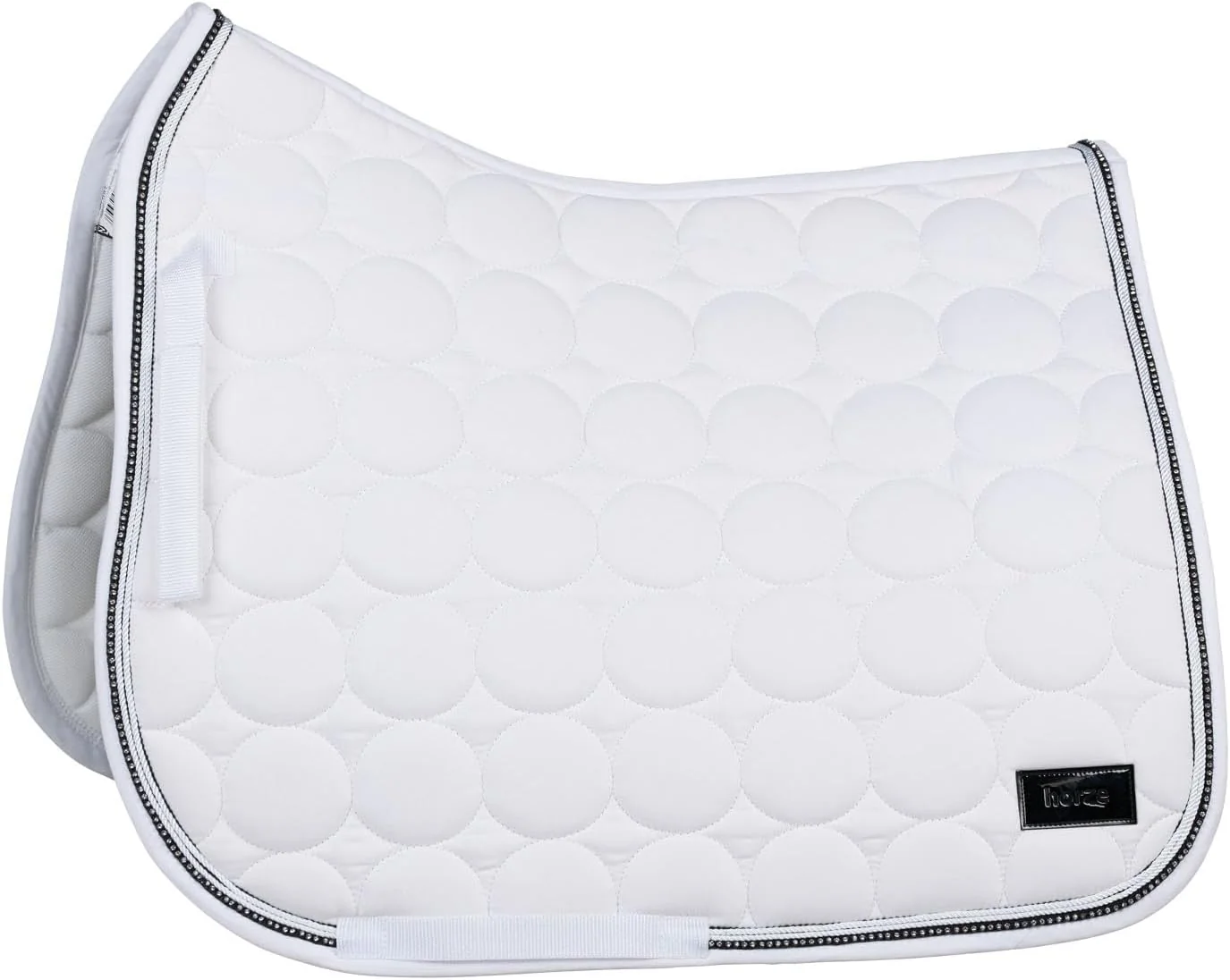 Functional HORZE Marquess Quilted Quick-Dry Dressage Saddle Pad with Crystal Trim Durable