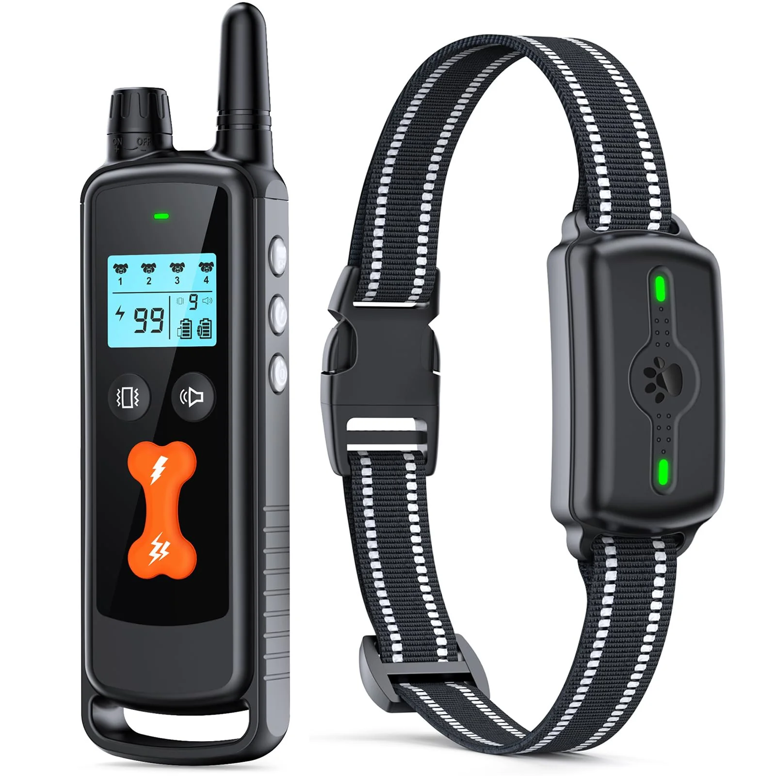 Luxury PINCOFIO Dog Training Collar with Remote — 4 Modes IP68 Waterproof 2300ft Range Long-Lasting