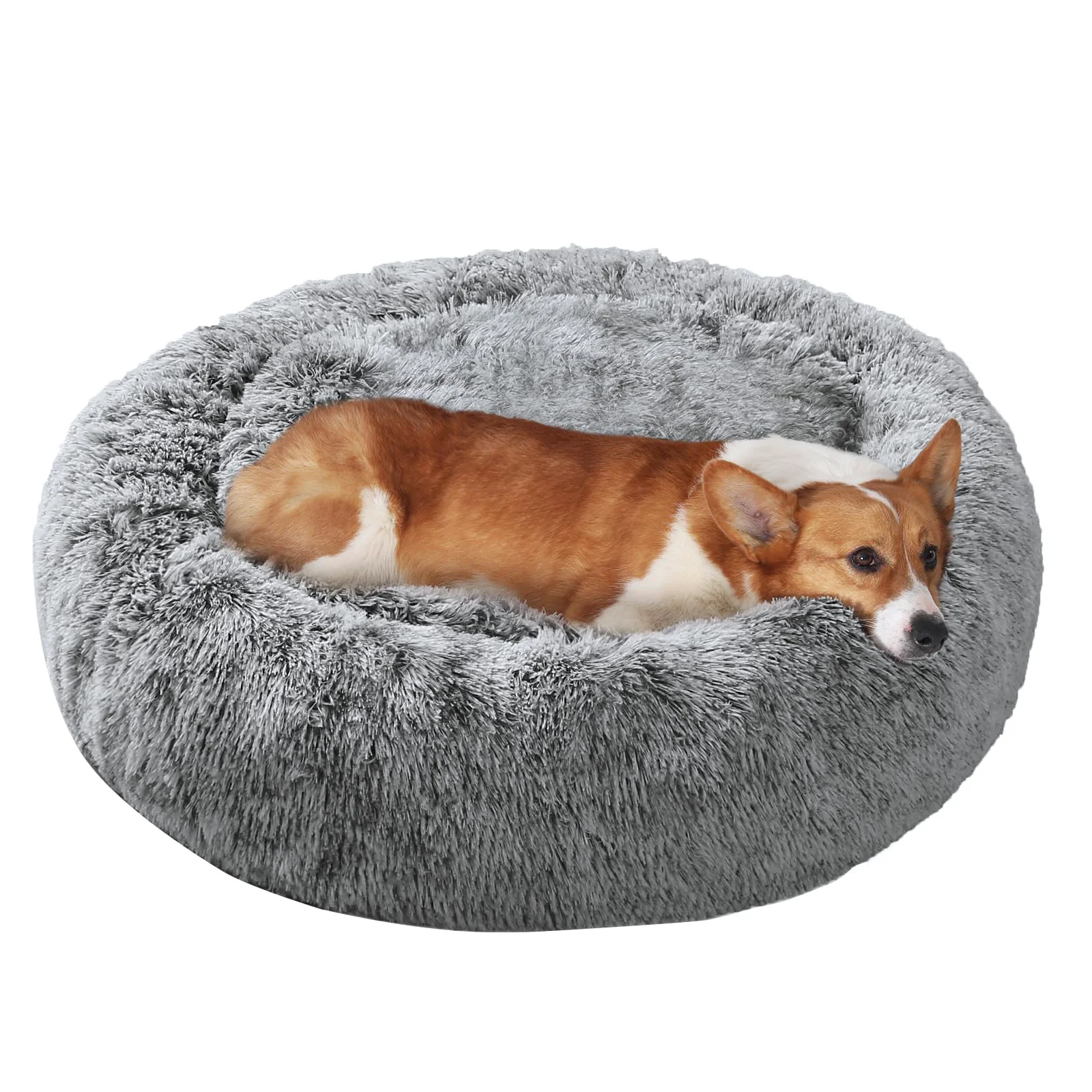 Solid JOLLYVOGUE Donut Dog Bed – Calming Large Bed for Medium Large Dogs 27 30 36 inches Proven