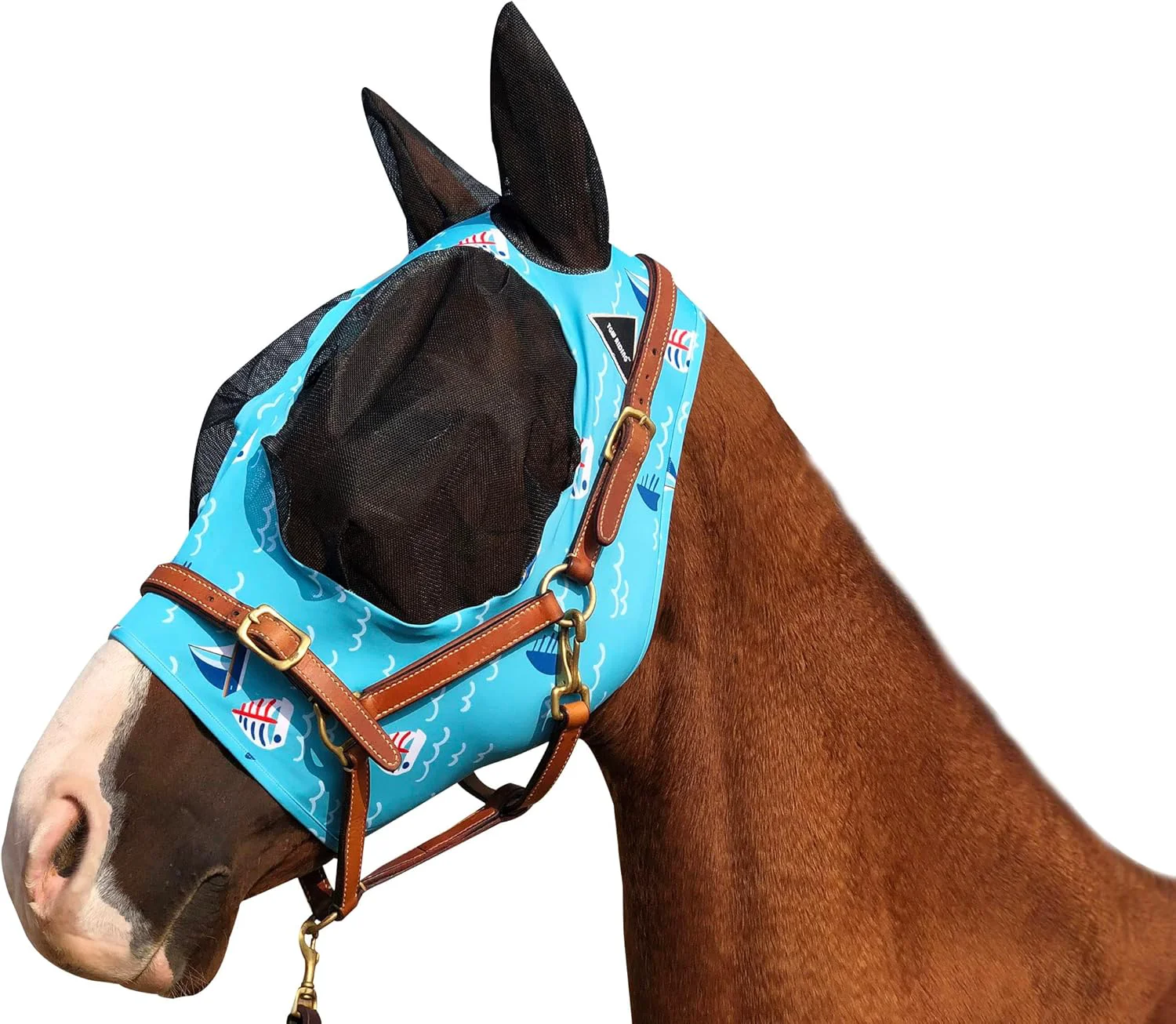 Refined Horse Fly Mask Super Comfort Horse Fly Mask Elasticity Fly Mask with Ears We Only Make Products That Horses Like… Sky Blue L Original
