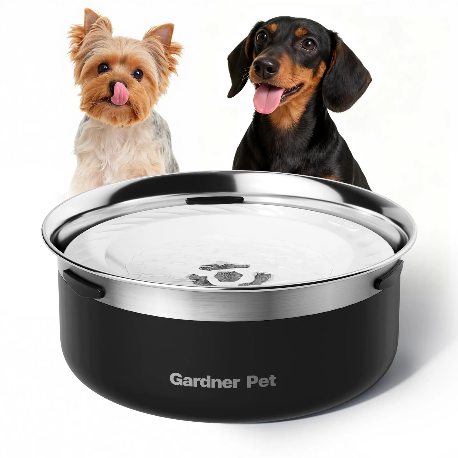 Prestigious Gardner Pet Slow Water Bowl for Dogs – 2L Spill-Proof Stainless Steel Fine Crafted