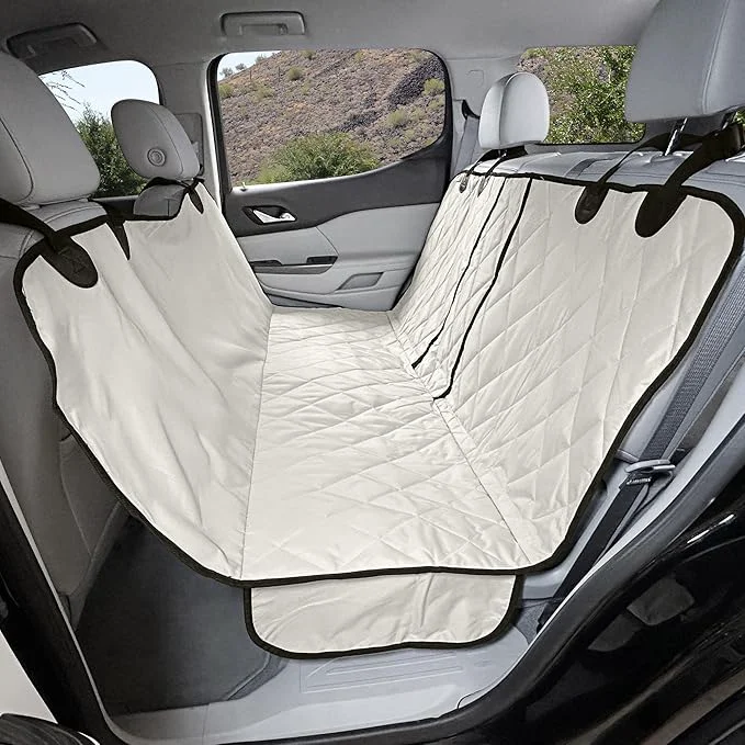 Functional 4Knines Dog Hammock for Full Size Trucks Large SU XL Tan – Bench Seat Covers for Trucks with 60 40 Split Seats – Armrest Seatbelt Access – Waterproof Easy Install Machine WashableAbout ThisOverview Quality