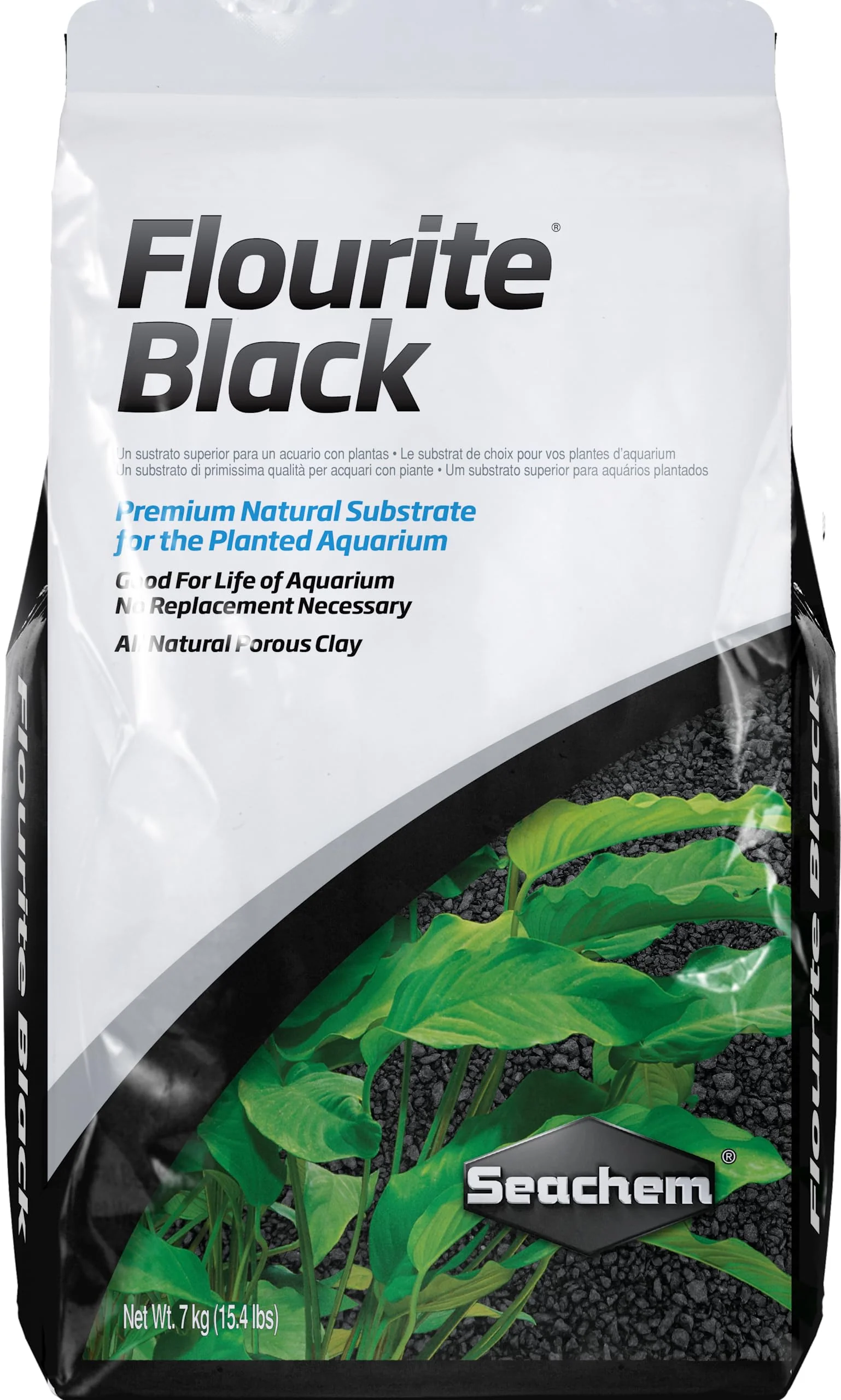 Elegant Seachem Flourite Black Clay Gravel – Stable Porous Substrate for Planted Aquariums 15.4 lbs High-Performance