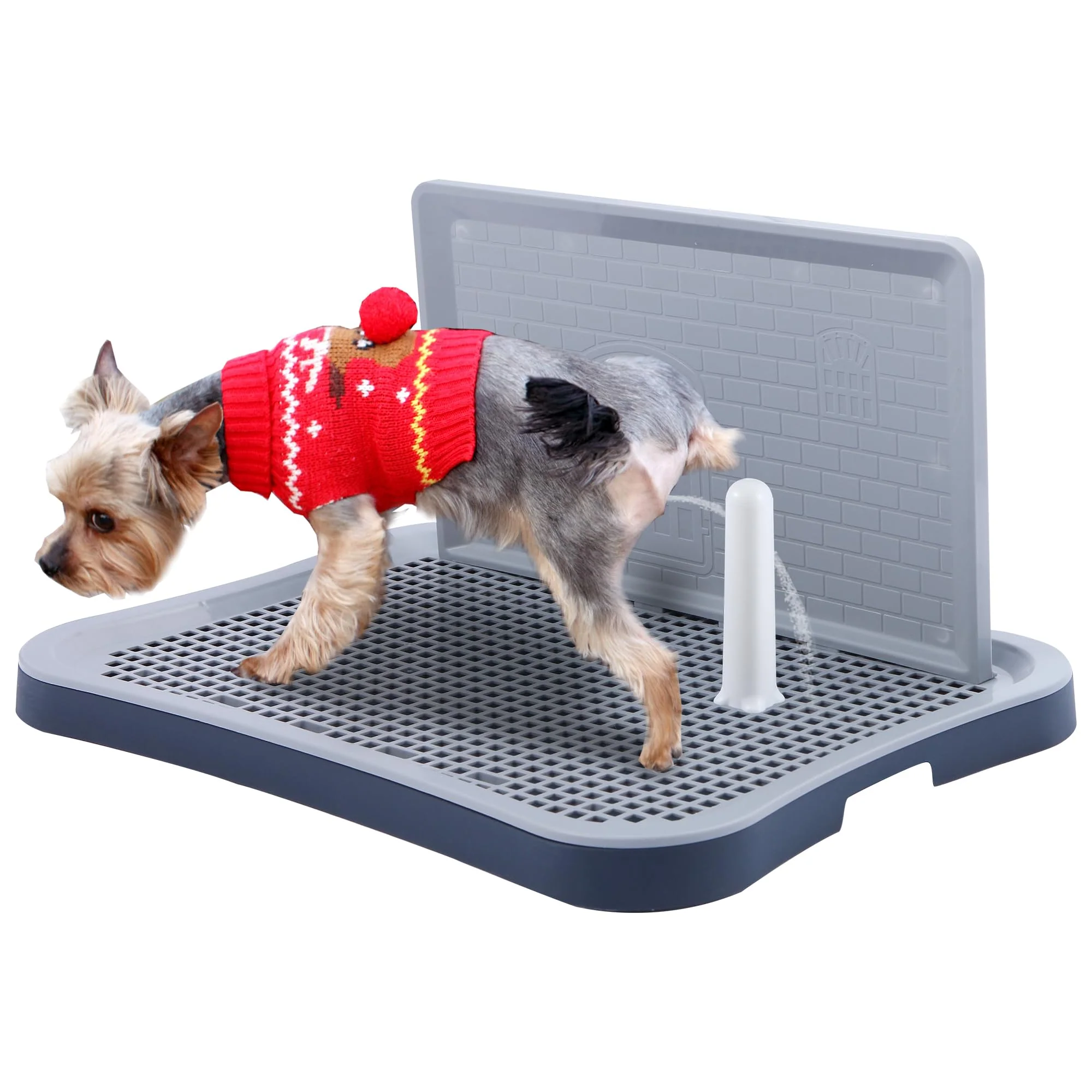Artisan FUGODIWI Pee Pad Holder – Indoor Potty Tray for Puppies Small Dogs 20×15.4×1.4 in Elegant