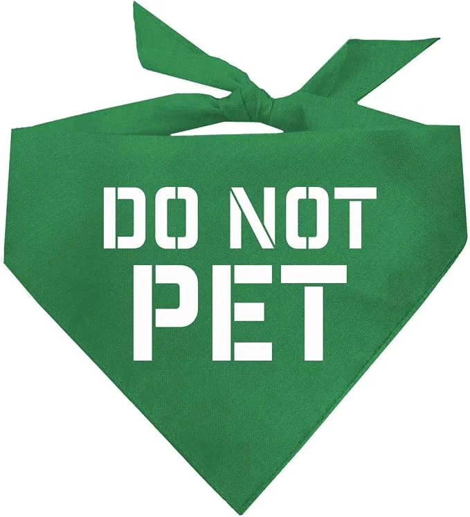 Artisan Do Not Pet Dog Bandana Professional