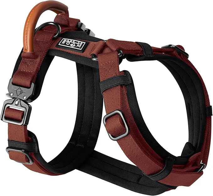 Verified MADE TO ROAM Premium Explorer Harness – Y-Shaped Dog Harness with Adjustable Durable Nylon Soft Padding Metal Buckles and Leather Handle for Small Medium Large Dogs Arizona Heartbeat Size 1 About ThisOverview User-Friendly