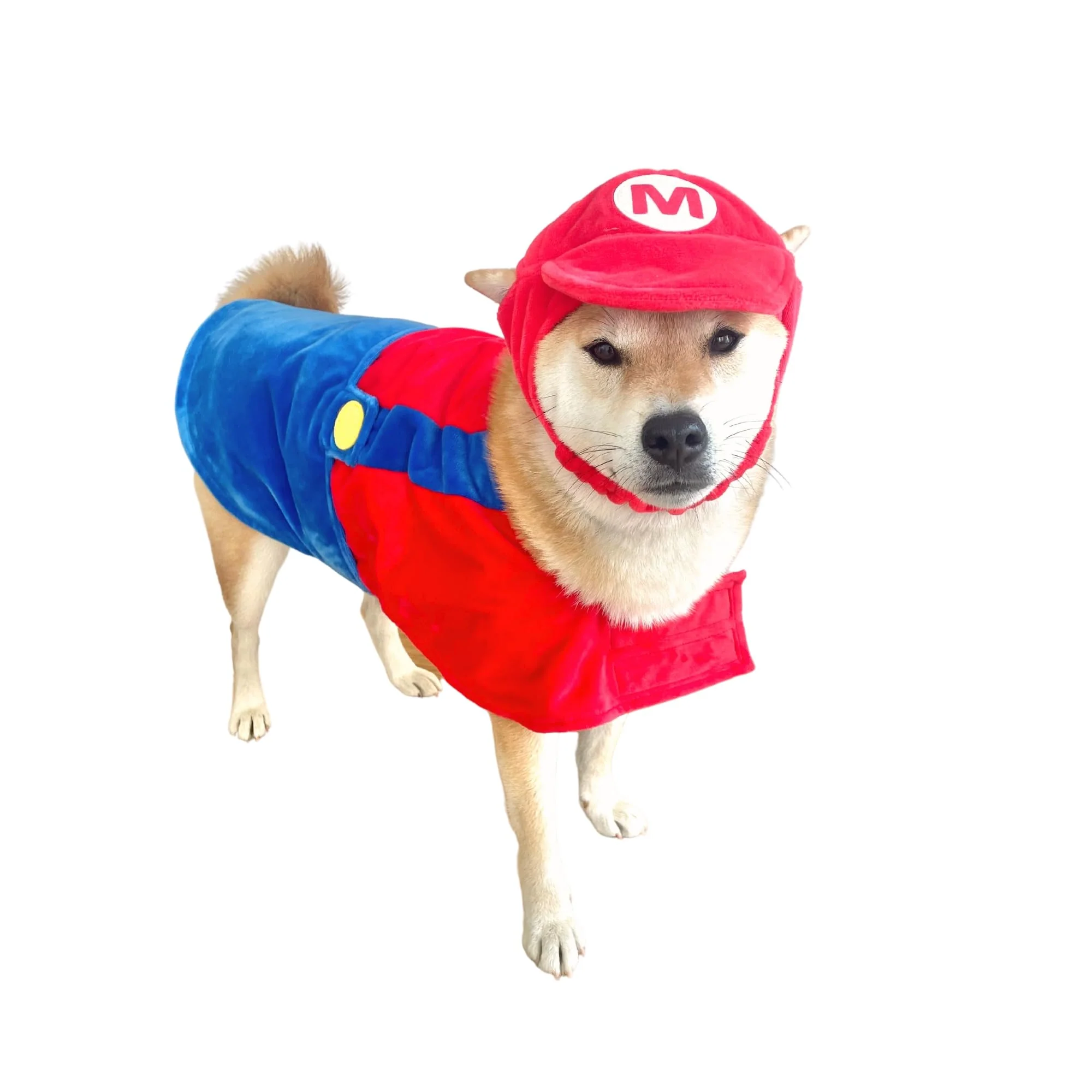 Smart ComfyCamper Hat and Suspenders Dog Costume Dependable