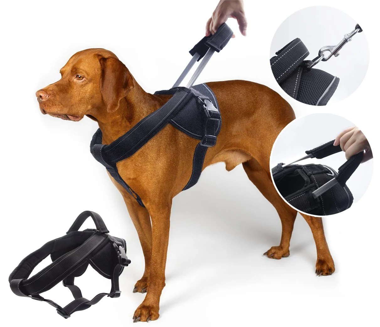Dependable YOOGAO Pet Heavy Duty Dog Harness for Large Dogs – No-Pull Extensible Handle XXL Carefully Designed