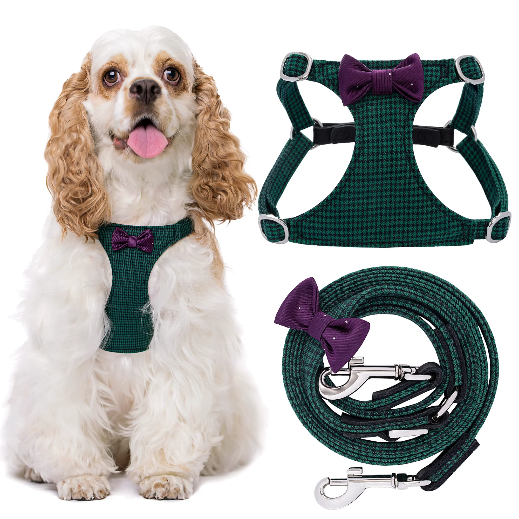 Excellent Puppytie No Pull Harness with Multifunction Leash – Medium Dogs 16.5–31 lb Adjustable Escape-Proof Clean