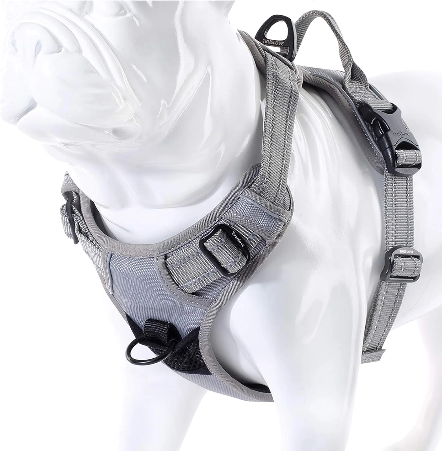 Reliable Truelove No Pull Dog Harness with Easy Control Handle and 2 Leash Attachments Reflective Adjustable Pet Vest High-Quality