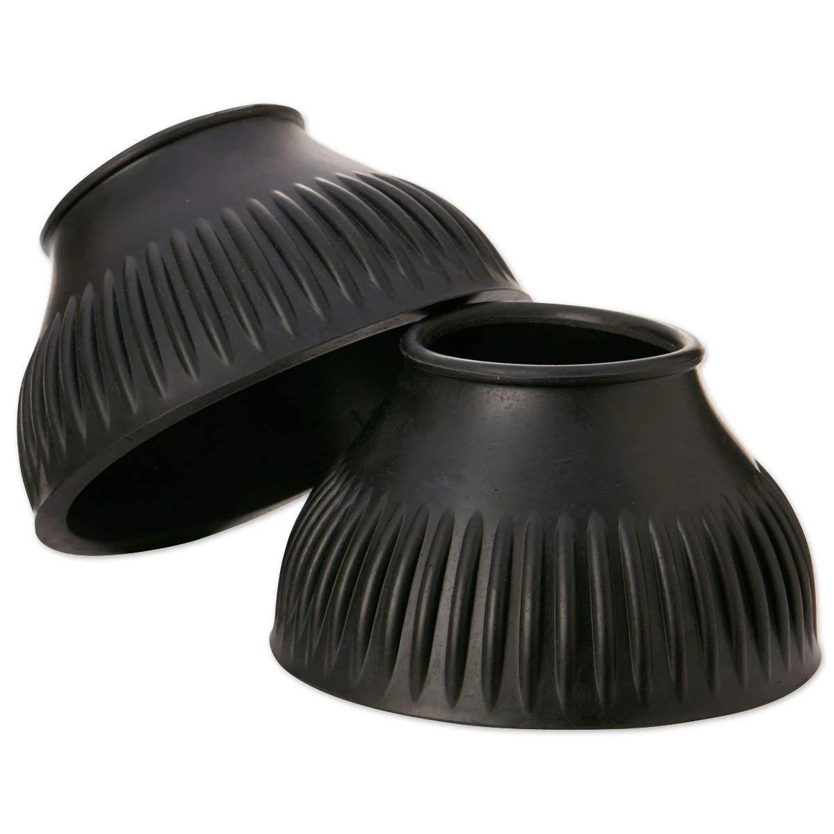 Outstanding Centaur EcoPure Thick Bottom Bell Boots XL Black Durable Hoof Protection Green
