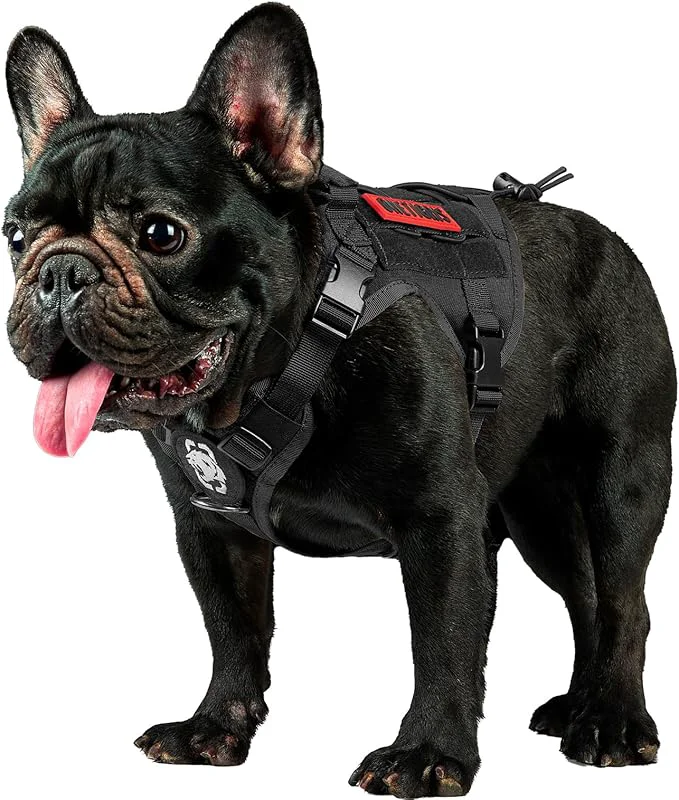 Convenient OneTigris Tactical Dog Harness Vest with Handle Dog Harness for Large Medium Dogs No-Pull Service Dog Vest with Hook Loop Panels Adjustable Dog Vest Harness for Walking Black Small About ThisOverview Exceptional