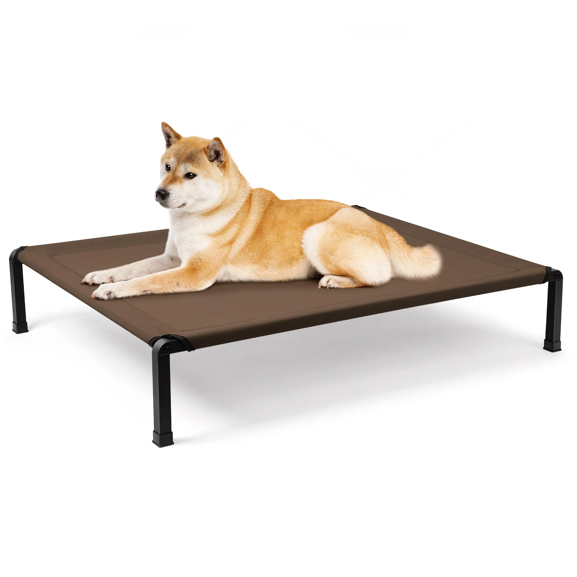 Easy-to-Use Heeyoo d Dog Bed – Cooling Raised Pet Cot with Chew-Proof Mesh Steel Frame Portable Indoor Outdoor Trusted