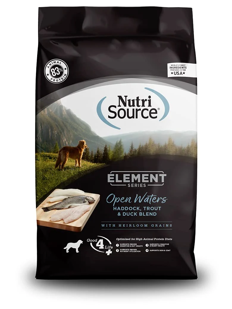 Advanced NutriSource Element Series Open Waters Dry Dog Food – Haddock Trout Duck 4 lb Powerful