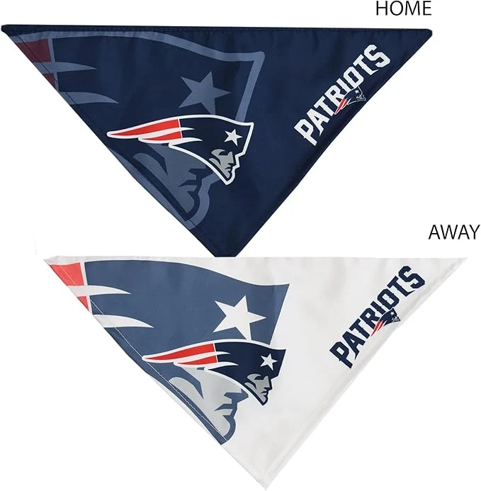 Detailed Littlearth Unisex-Adult NFL New England Patriots Home and Away Pet Bandana Set Enhanced