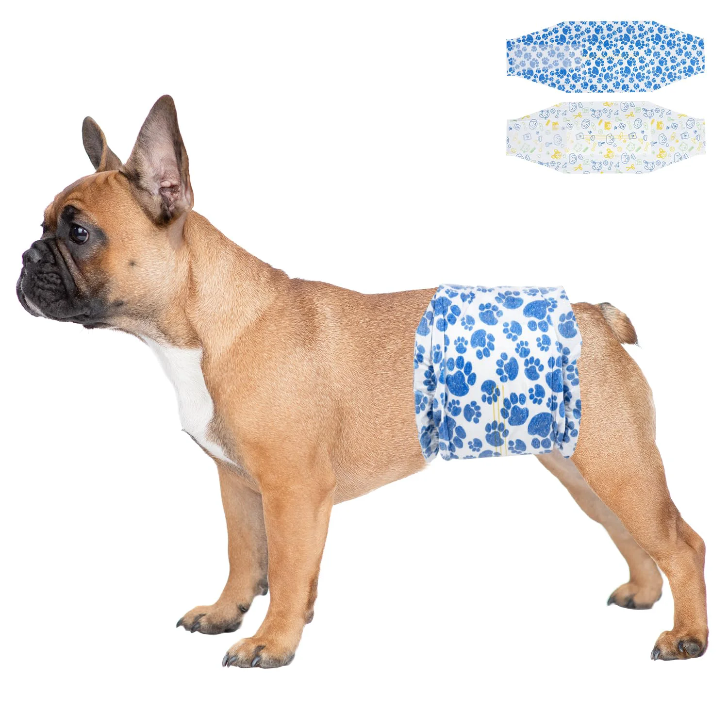 Safe Dono Dog Diapers Male – Leak-Proof Disposable Wraps with Wetness Indicator 60ct Luxury