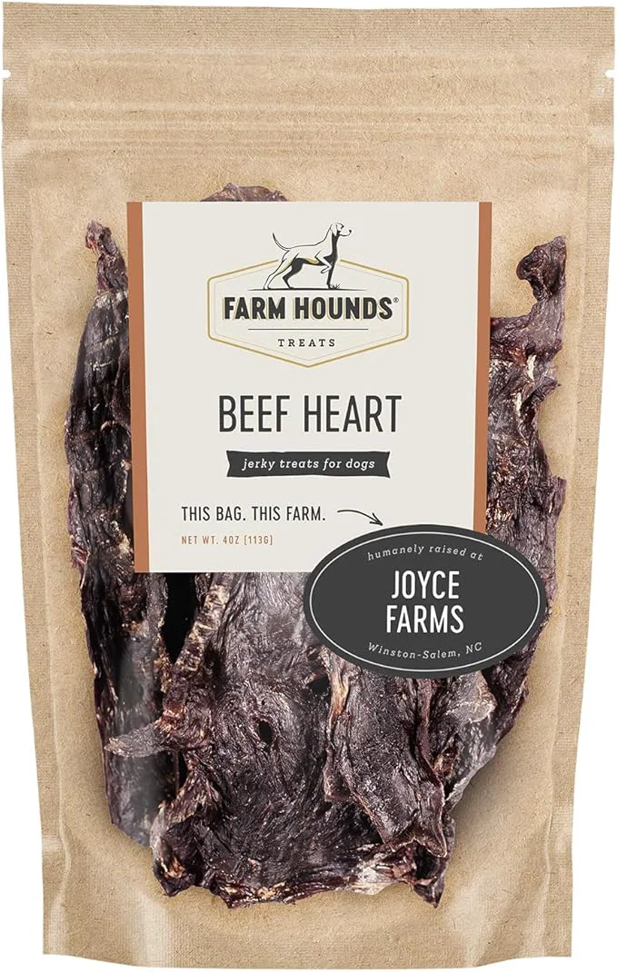 Smart Farm Hounds – Beef Heart – Premium Natural Beef Heart Jerky For Dogs – Premium Material
