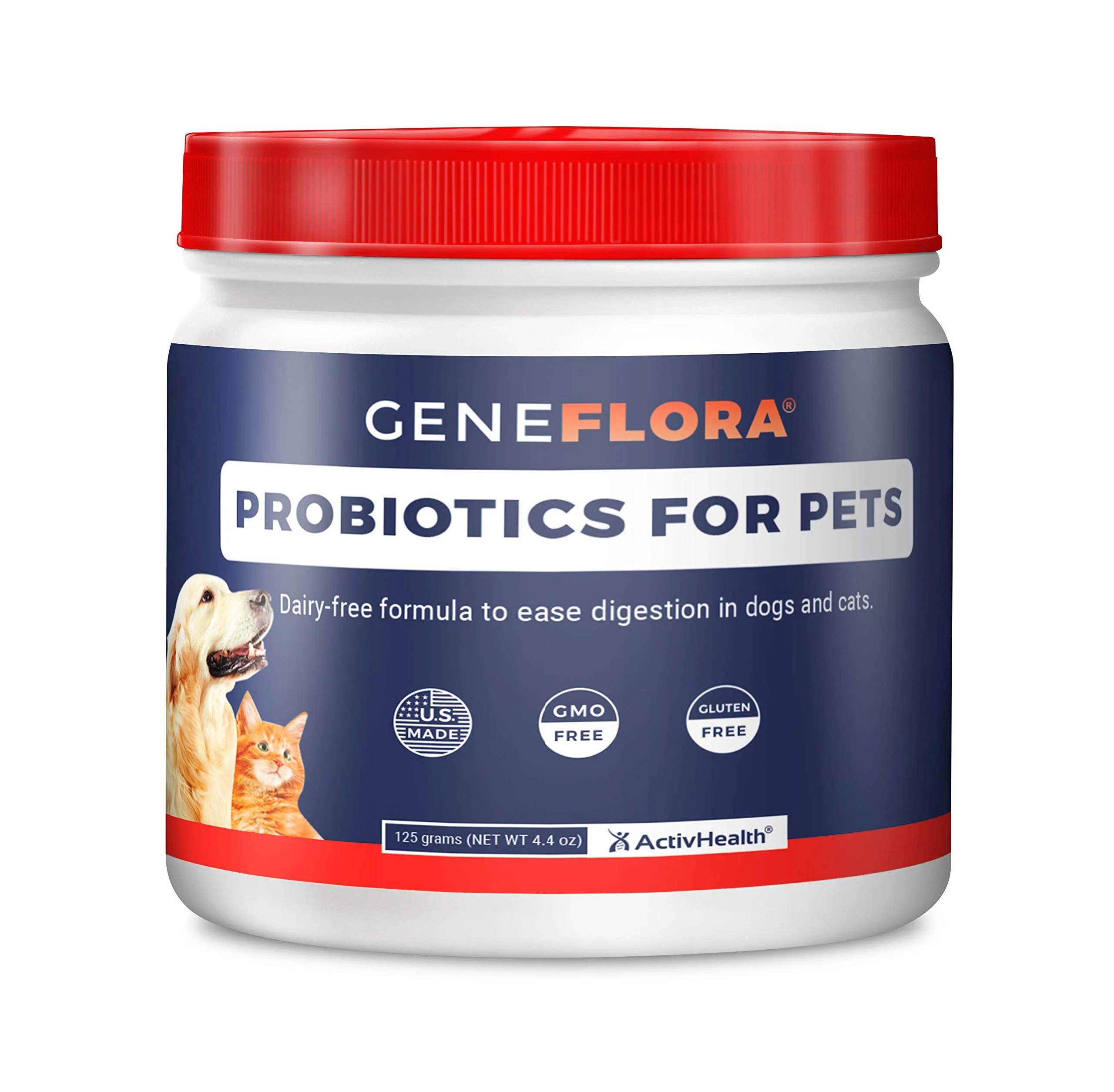 Practical Geneflora Digestive Enzymes Prebiotics Probiotics Powder for Pets – 3.2 oz Original