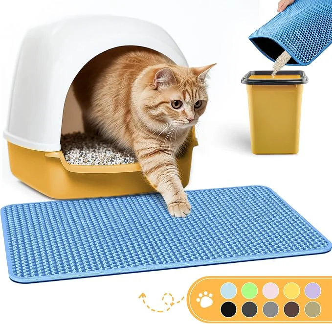 Superior Cat Litter Mat – 23.2” x 14.6” Small Litter Trapping Mat Waterproof Fine Crafted