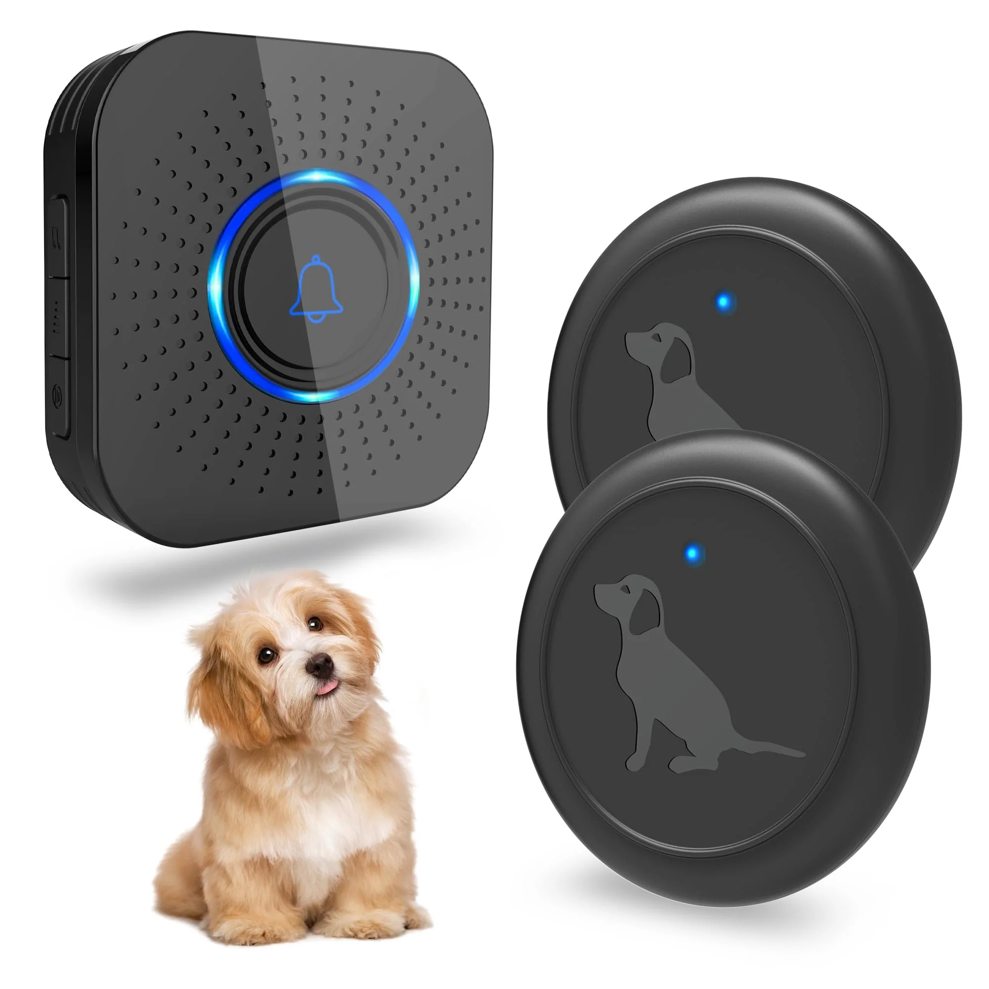 Certified Hathever Dog Door Bell – 1000 ft Range 58 Melodies IP65 Waterproof Artisan