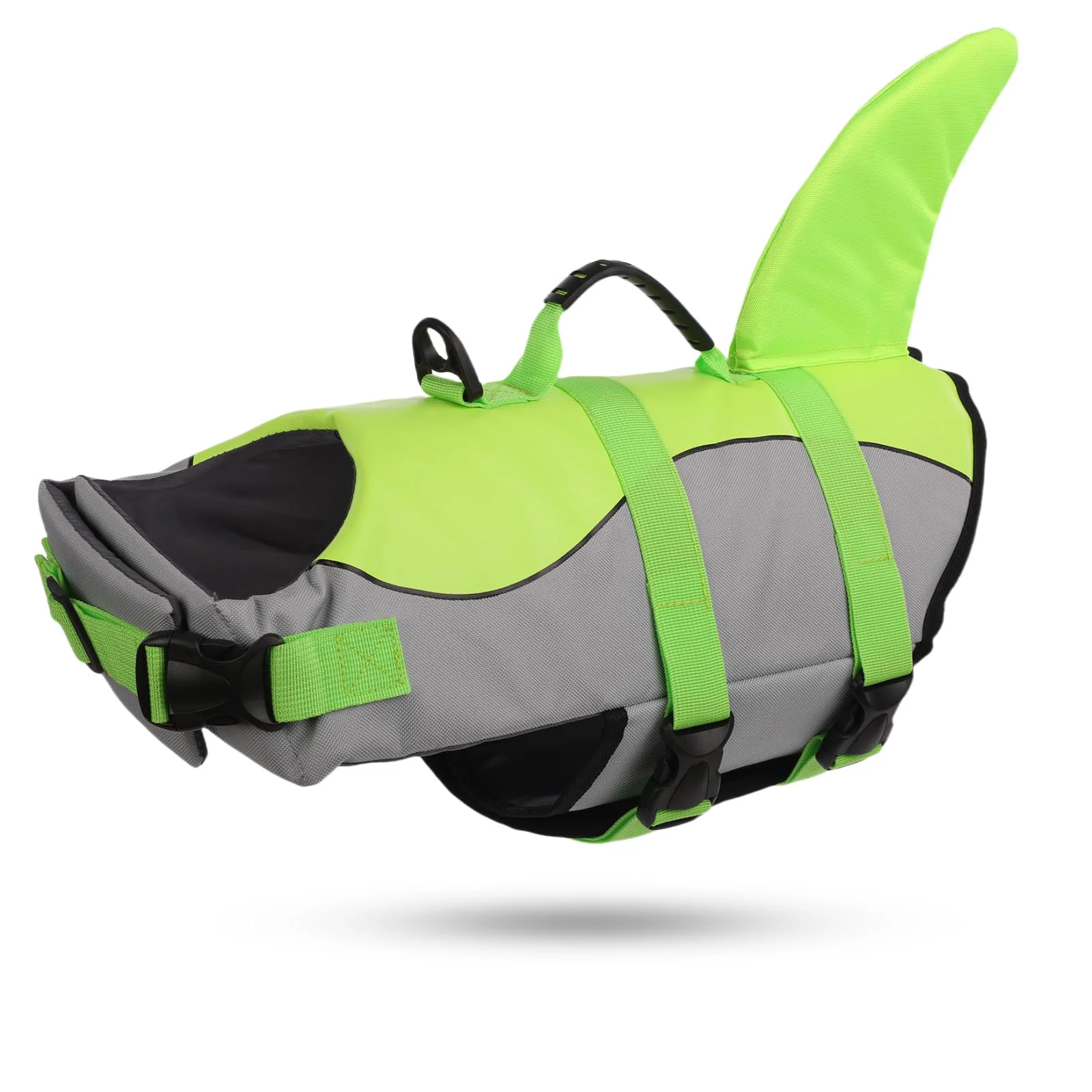 Refined ASENKU Dog Life Jacket – Shark Design Safety Vest for Swimming Boating Green L Official
