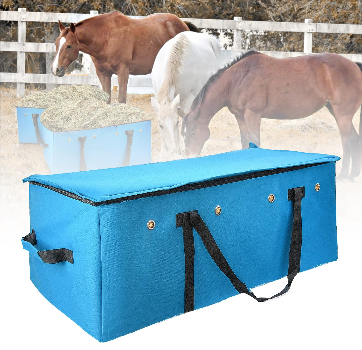 Innovative HDYEGY Hay Bale Storage Bag – Heavy-Duty 1200D Oxford Extra Large 45×19.7×18.5 in Practical