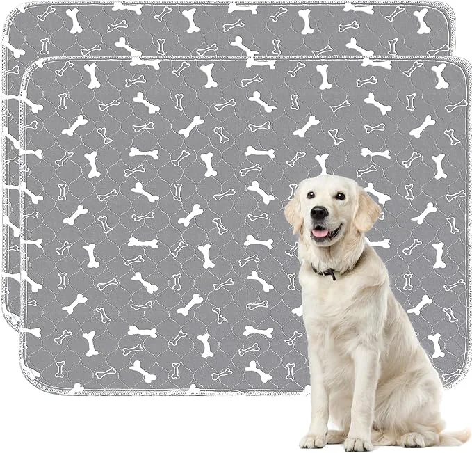 Top-Quality Washable Pee Pads for Dogs 2 Pack 48 x60 Reusable Puppy Training Pads Verified
