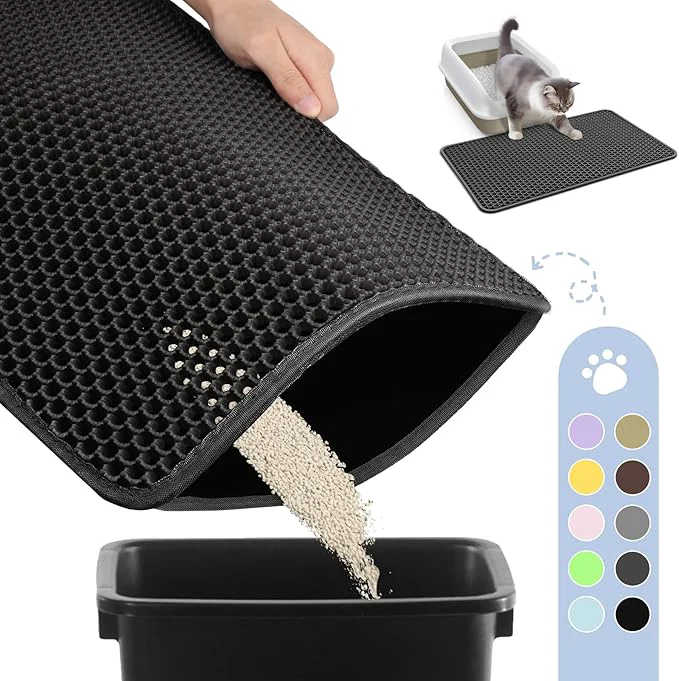Convenient Cat Litter Mat – 23.2” x 14.6” Small Litter Trapping Mat Waterproof Crafted