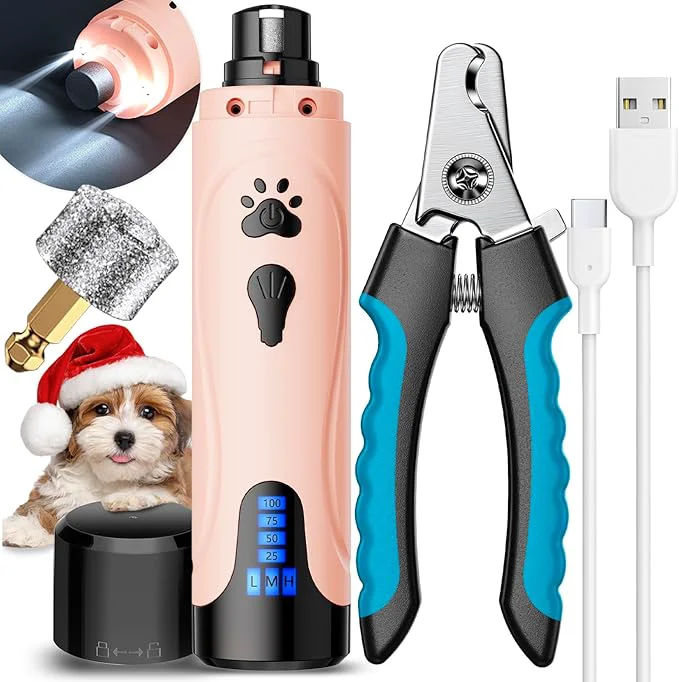 Smooth YABIFE Dog Nail Grinder Dog Nail Trimmers and Clippers Kit Super Quiet Rechargeable for Small Large Dogs Cats Toenail Claw Grooming 3 SpeedsAbout This High-Grade