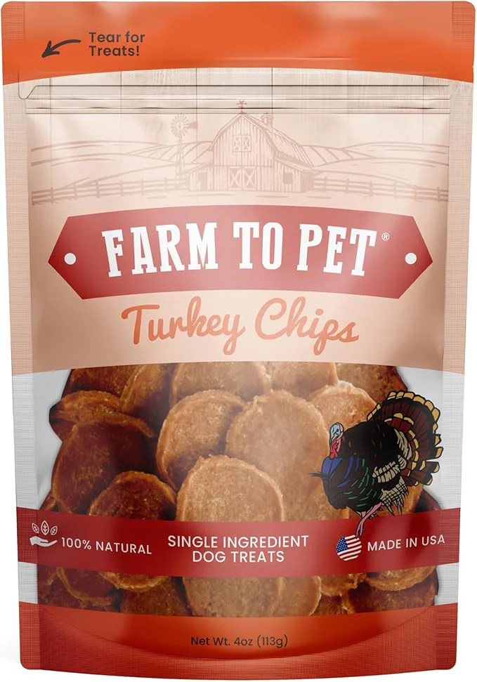 Minimalist Farm To Pet Dog Training Treats Healthy Turkey Chips for Dogs – 4 oz Efficient