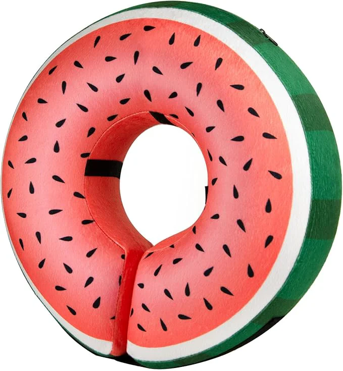 Breathable BENCMATE Inflatable Dog Cone Collar Soft Dog Cone for Small Medium Large Dogs and Cats Neck Recovery ECollar Donut Collar After Surgery Small Watermelom About ThisOverview Comfortable