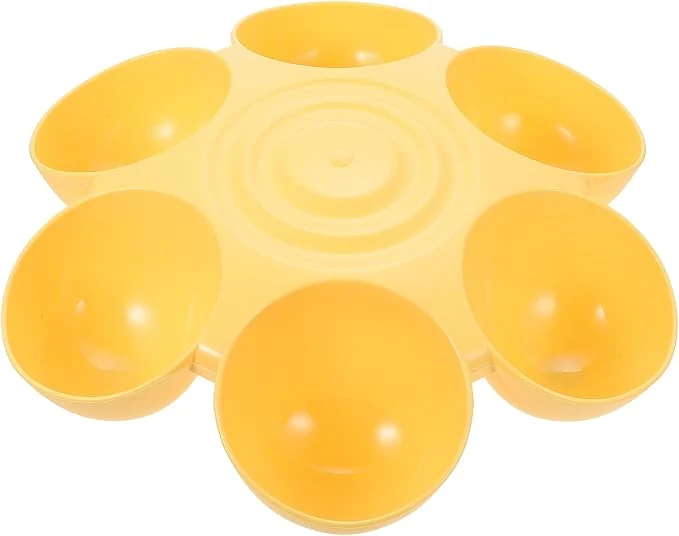 Expertly Made Multipurpose Pet Feeding Bowl 14X14X3.5 Inch Flower Shape Plastic Cat Dog Food Top-Quality
