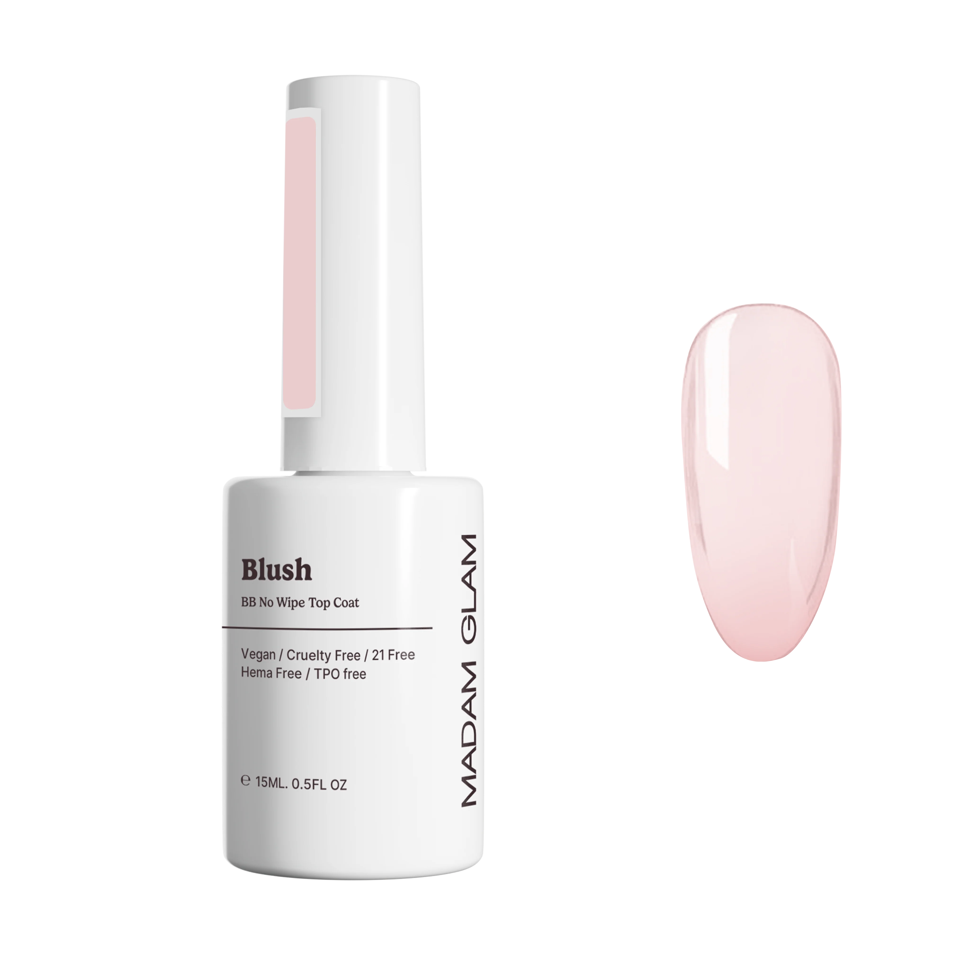 Trendy Blush BB No Wipe Top Coat Recyclable