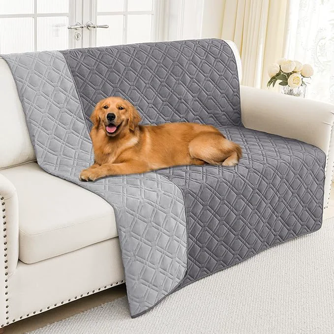 Outstanding Smiry Waterproof Dog Blanket 68×82 Inch Soft Pet Bed Cover Reversible Washable Sofa Couch Furniture Protector for Small Medium Large Dog Puppy Cat Geometric Grey Light GreyAbout ThisOverview Top-Quality