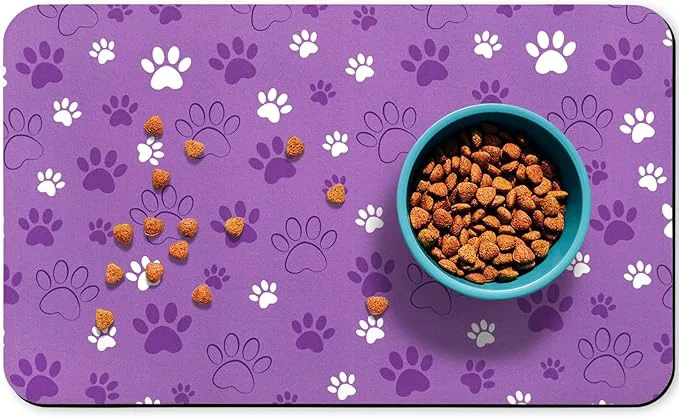 Eco-Friendly Dog Food Mat Absorbent Water Bowl Mats Cat Pet Feeding Placemats 12 20 inch Prestigious