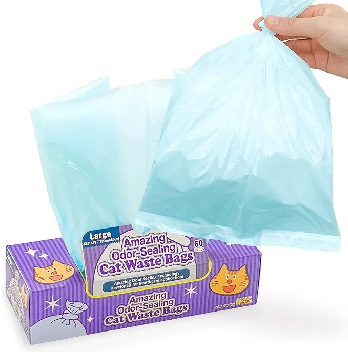 Long-Lasting BOS Odor Sealing Cat Waste Disposal Bags High-Grade