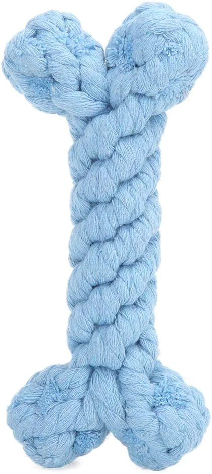 Recyclable Pet Cotton Rope Biting Chewing Molar Toy Cartoon Animal Shape Pure Manual Premium Material